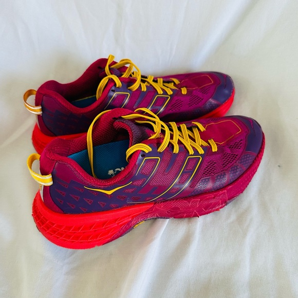 Womens Hoka One One Speedgoat 2 Trail Running Shoes size 8.5 Purple - Picture 3 of 10
